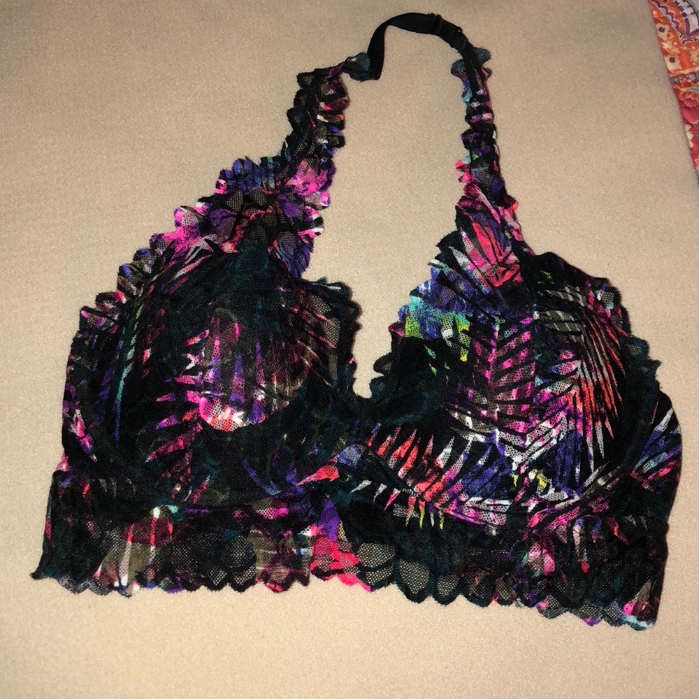 Victoria’s Secret Pink multicolor lace bralette